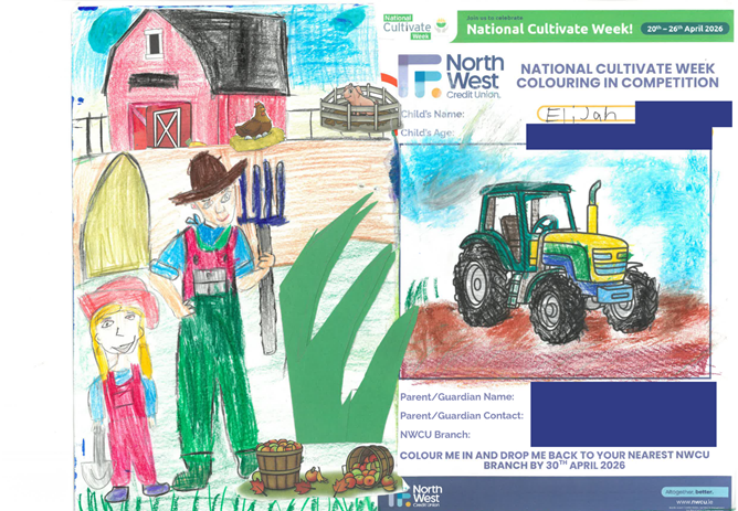 National Cultivate Week Colouring Competition Winners