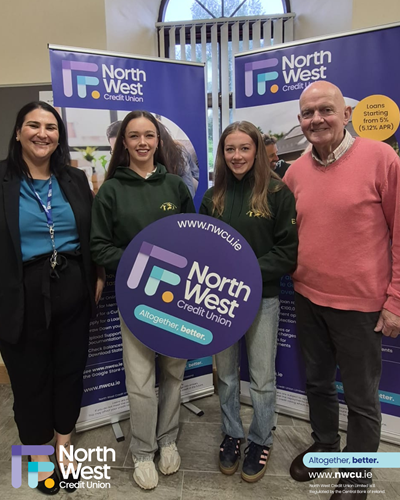 Grace and emily quinn at north west credit union keadue