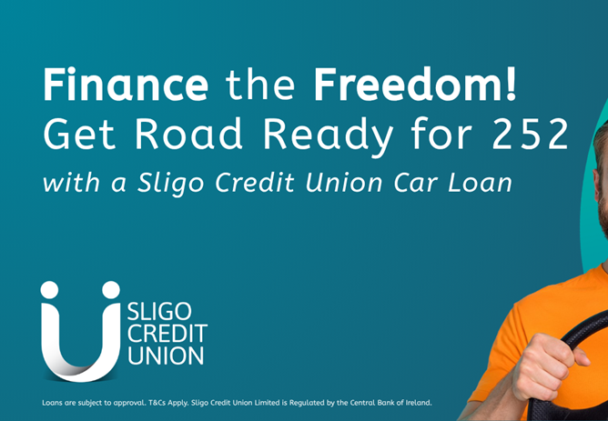 Upgrade to a New 252 Car with Sligo Credit Union